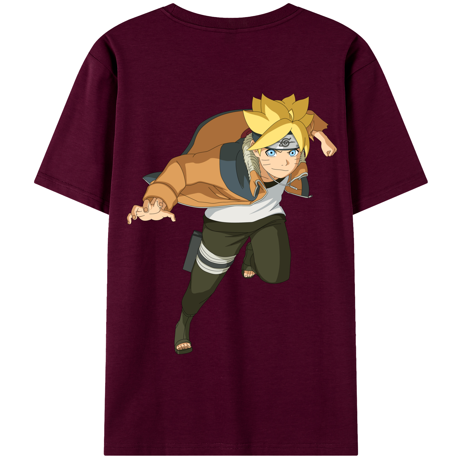 （画像用） NARUTO -ナルト- うずまき ナルト Uzumaki Naruto レディース半袖Tシャツ(バックプリント)